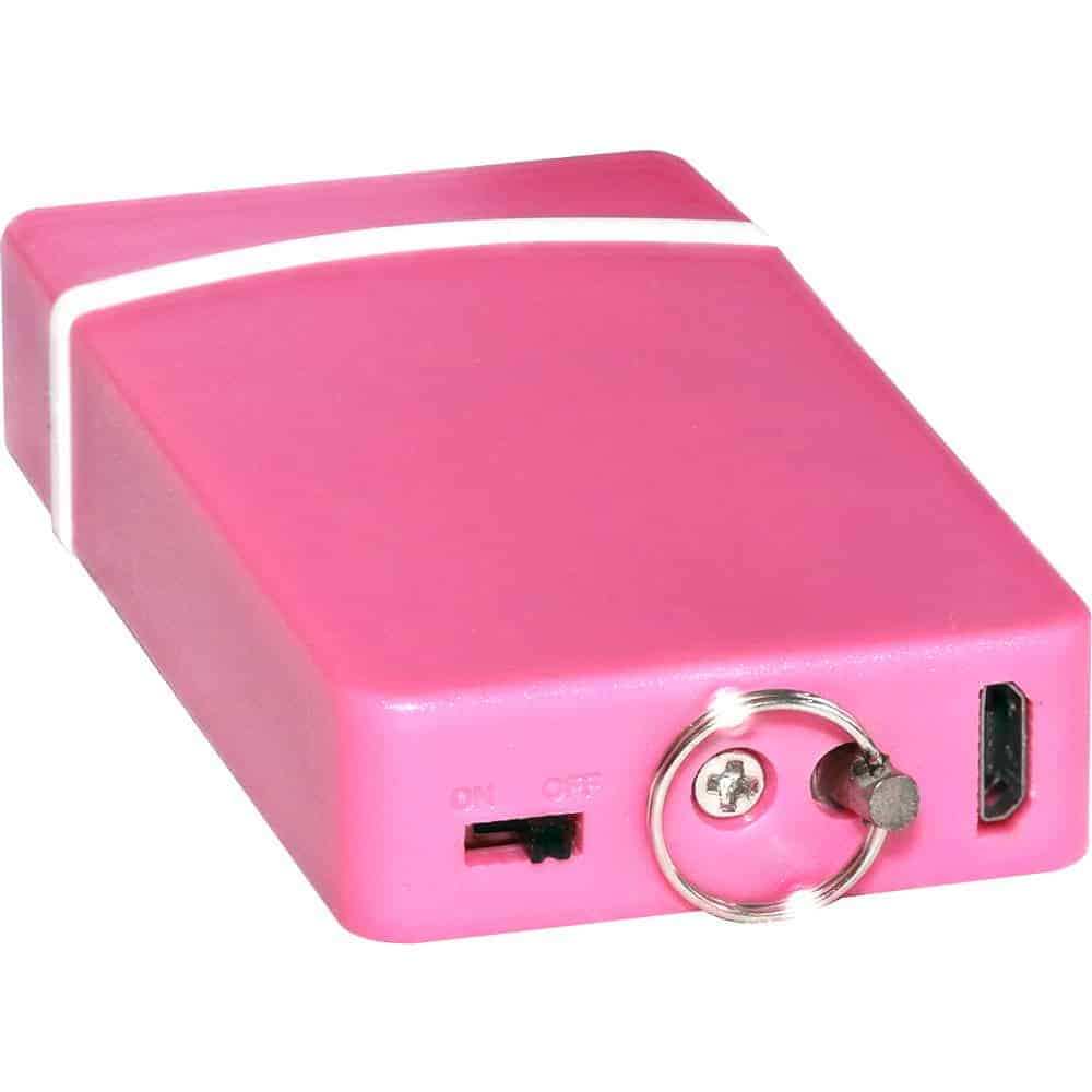 Fang Keychain Stun Gun and Flashlight with Battery Meter - Image 7